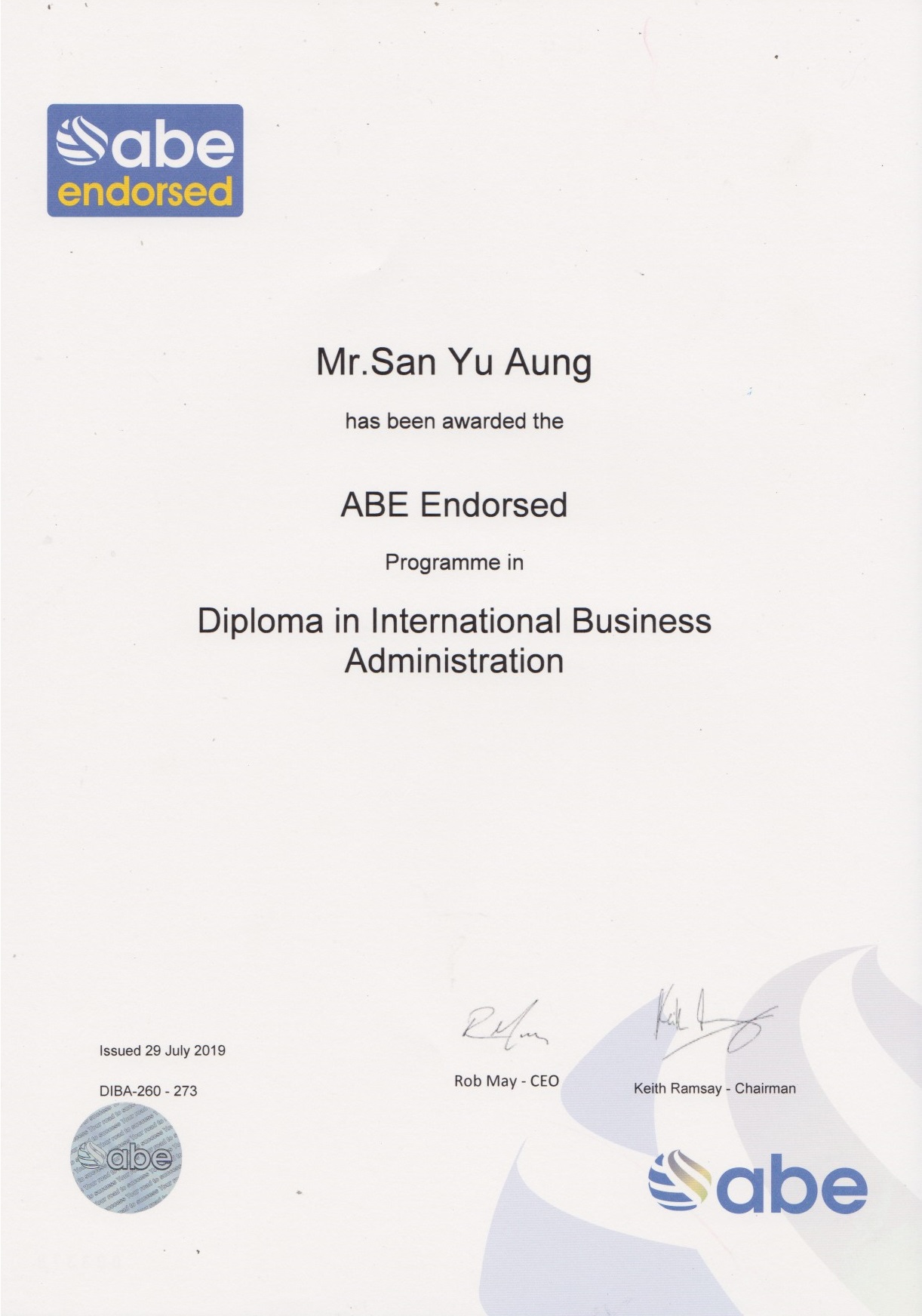 Diploma in International Business Administration Course